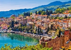 Белград - Ровини - остров Кърк, -  Пула  - Опатия -  Риека – Загреб