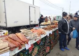 Фермерски пазар в  Мангалия , Румъния 